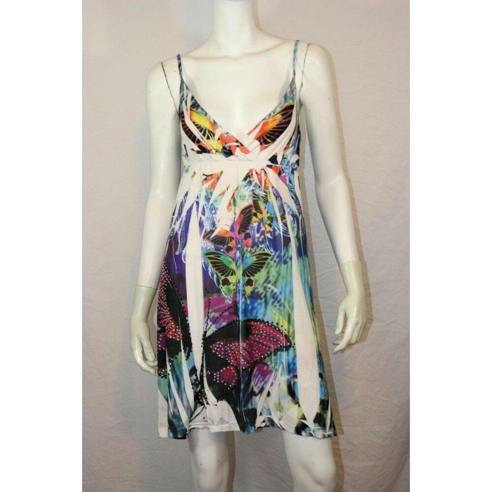 Tattoo Rhinestone Butterfly Dress Unigeneration M